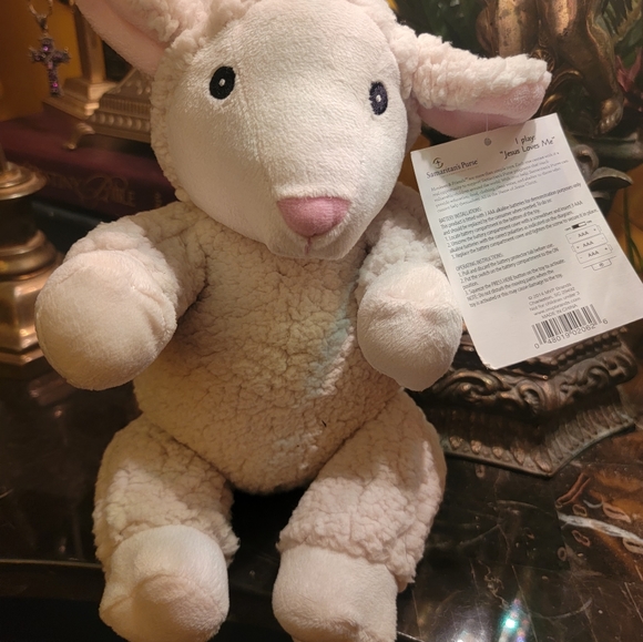 Sherpa Plush Lamb Animated plush toy Sings moves Jesus LOVES ME ♡♡♡ soft cuddly - Picture 15 of 15